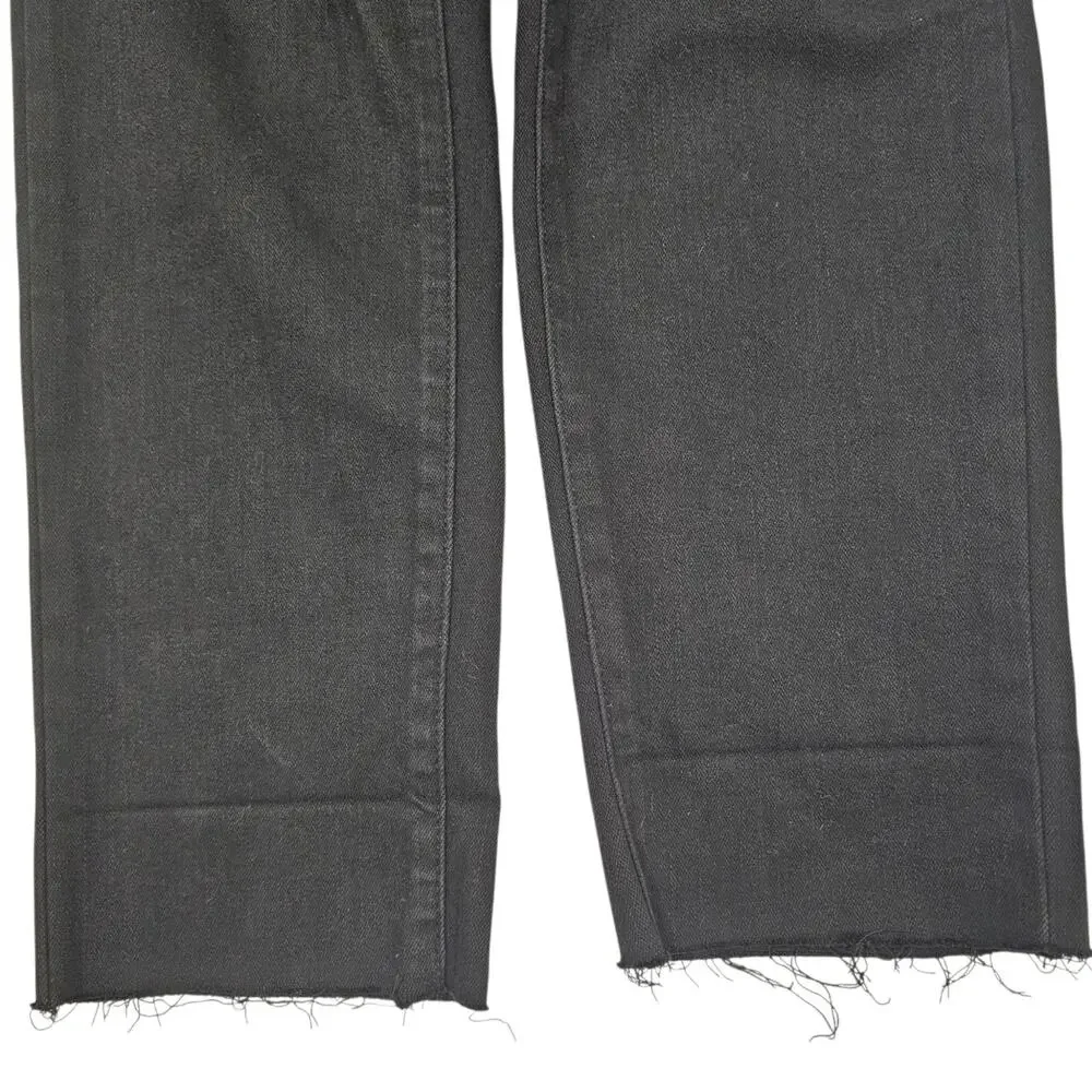Judy Blue Women's Size 7/28 Black Mid-Rise Destroyed Slim Fit Jeans JB88137